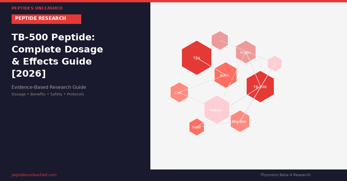 TB-500 peptide molecular structure and research overview